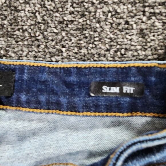 Judy Blue Womens Jeans 1/25 Blue Denim Slim Fit Distressed Dark Wash Designer - Picture 10 of 16